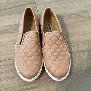 Steve Madden Blush Quilted Slip-Ons